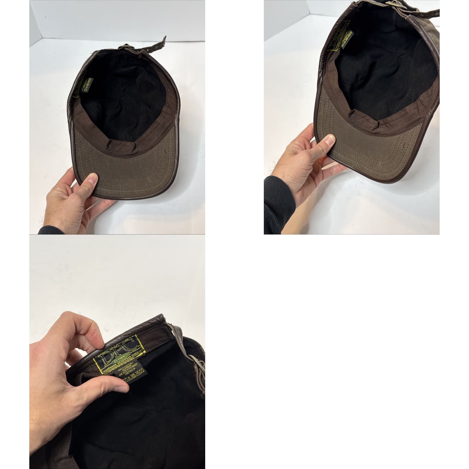 Vintage Dorfman Pacific Co. Brown Waxed Canvas Cap Hat Mens Adjustable Size ONE SIZE - 8 Thumbnail