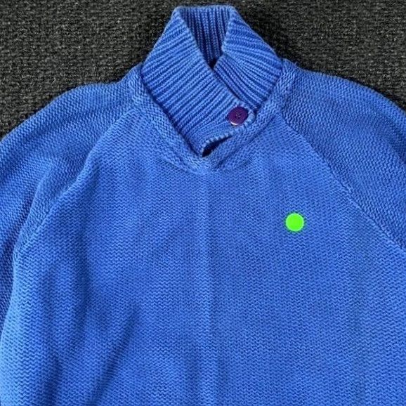 Gap Gap Sweater Mens L Blue Clothing Ramie Cotton Knit Shawl Collar Pullover Size US L / EU 52-54 / 3 - 2 Thumbnail