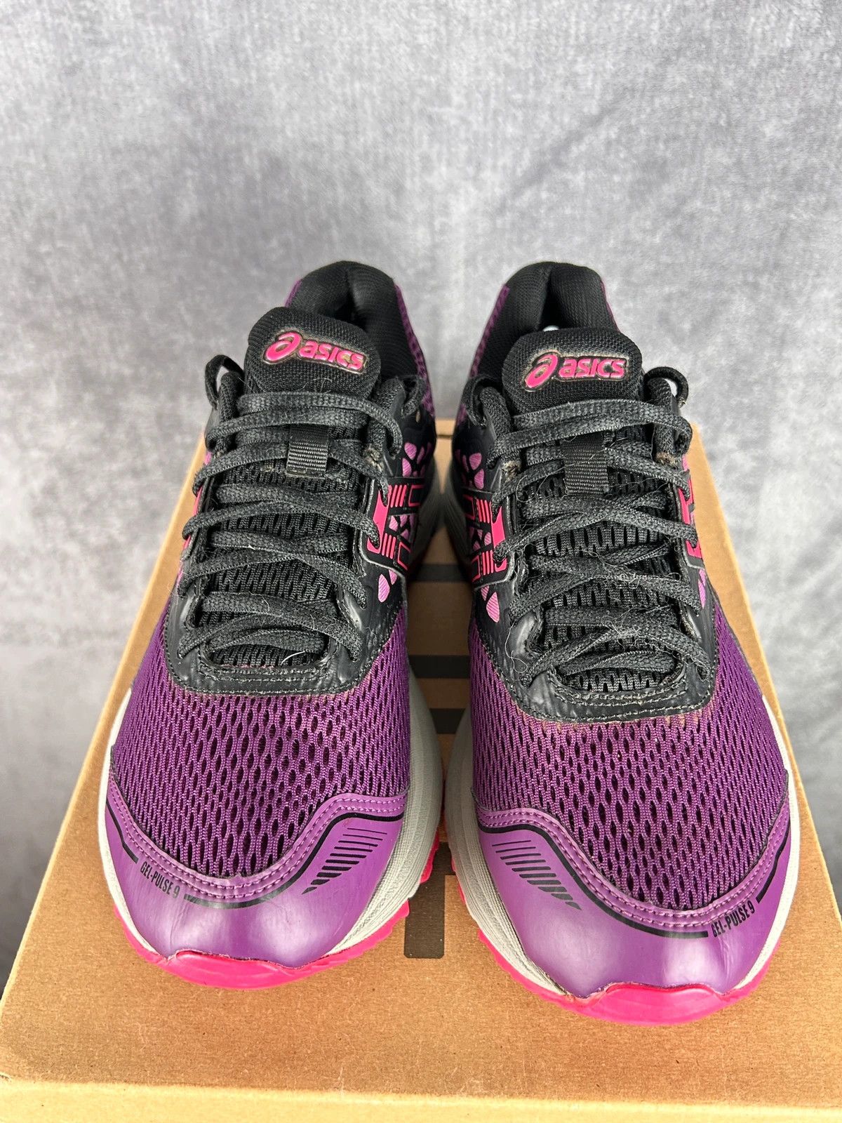 Asics Asics Gel-Pulse 9 G-TX purple black big logo Size US 10 / IT 40 - 8 Thumbnail