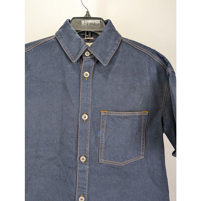 Burberry o1rshd1 Denim Shirt in Indigo Blue Size US S / EU 44-46 / 1 - 3 Thumbnail