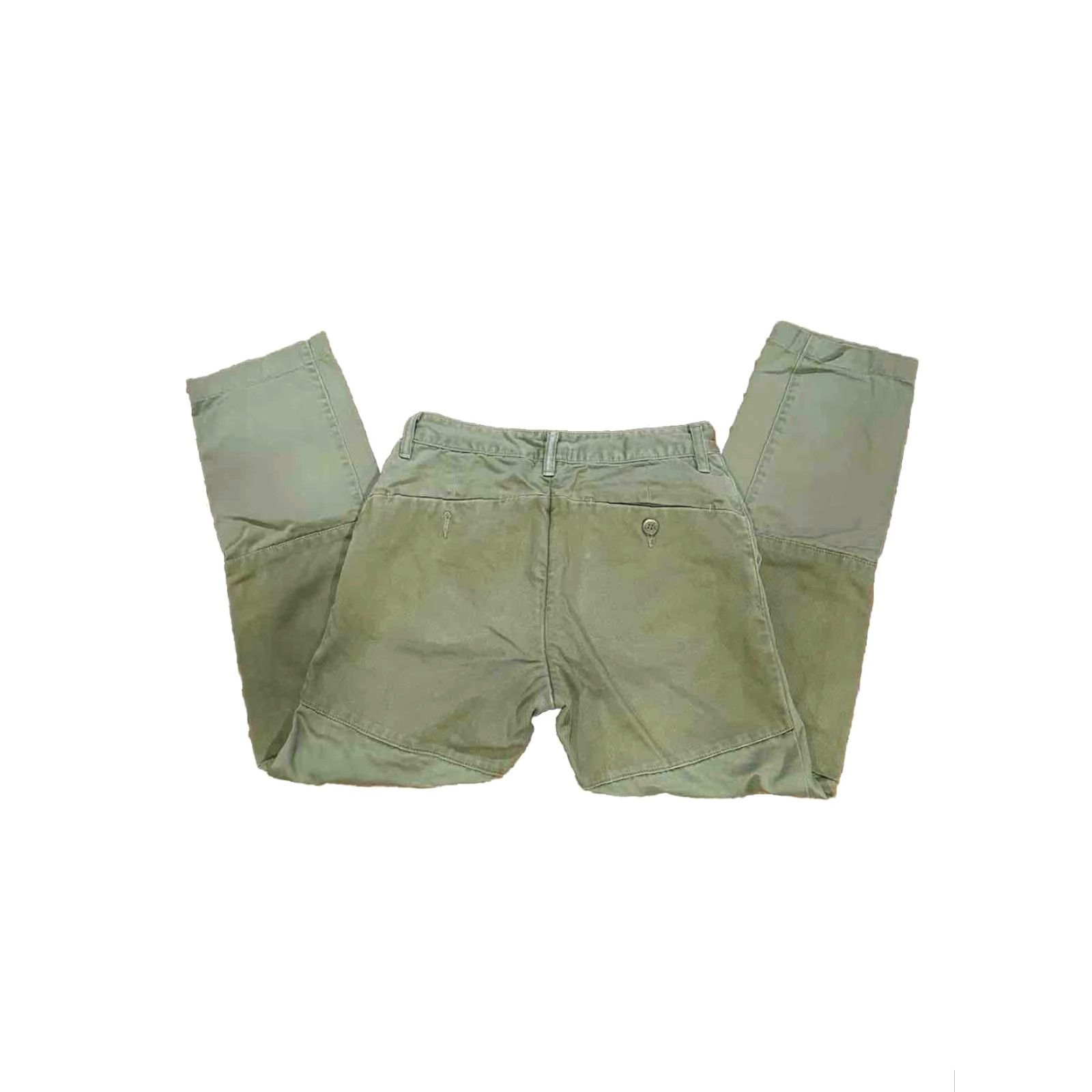 Vintage Askov Finlayson Vermillion Twill Pants Men 30x30 Green Reinforced Knees Seat Tailored Chino Casual USA Size US 28 / EU 44 - 5 Thumbnail