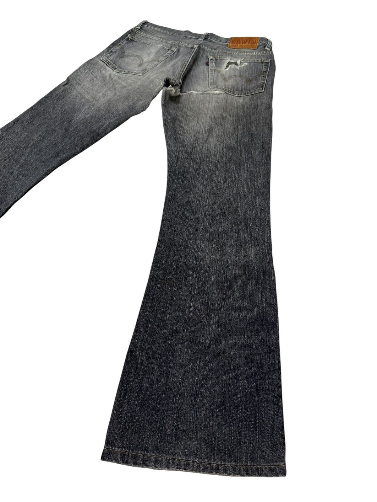 Edwin Flared Jeans Edwin 503 Japan Distressed Boot Cut Denim Size US 29 - 18 Thumbnail
