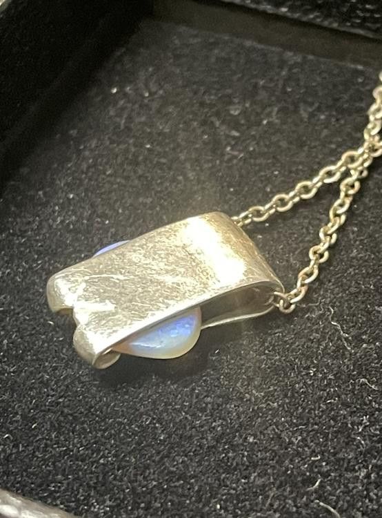 Designer Custom Sterling Silver Opal Pendant Size ONE SIZE - 2 Thumbnail