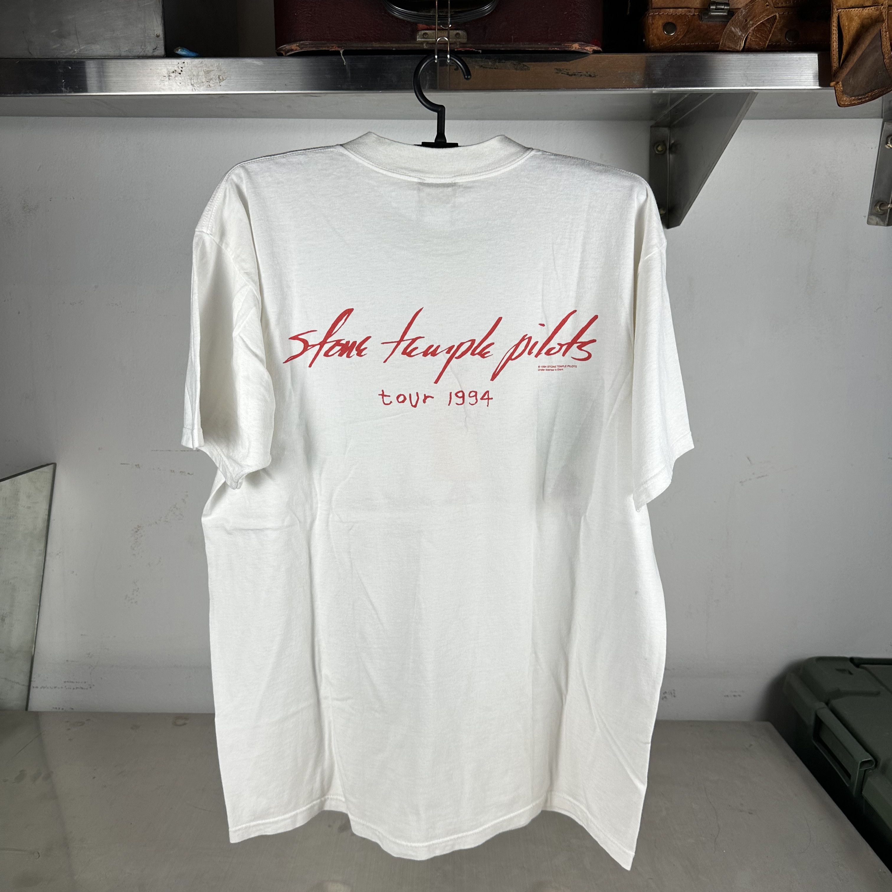 Vintage 1994 Stone Temple Pilots Things Are Getting Funny Band Tee Size US XL / EU 56 / 4 - 3 Thumbnail