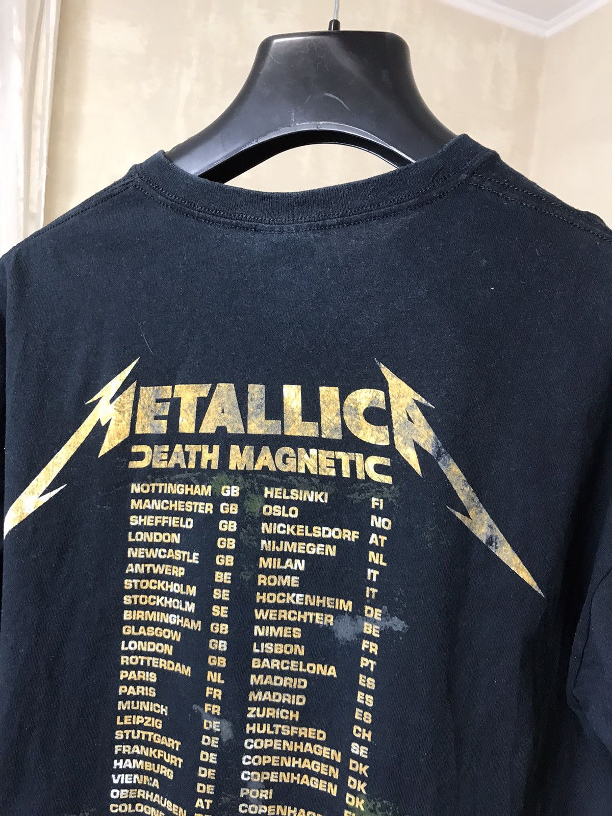 Band Tees × Metallica × Vintage 🔥 Metallica Death Magnetic Tour 2009 T Shirt Rock Vintage Size US XL / EU 56 / 4 - 10 Thumbnail