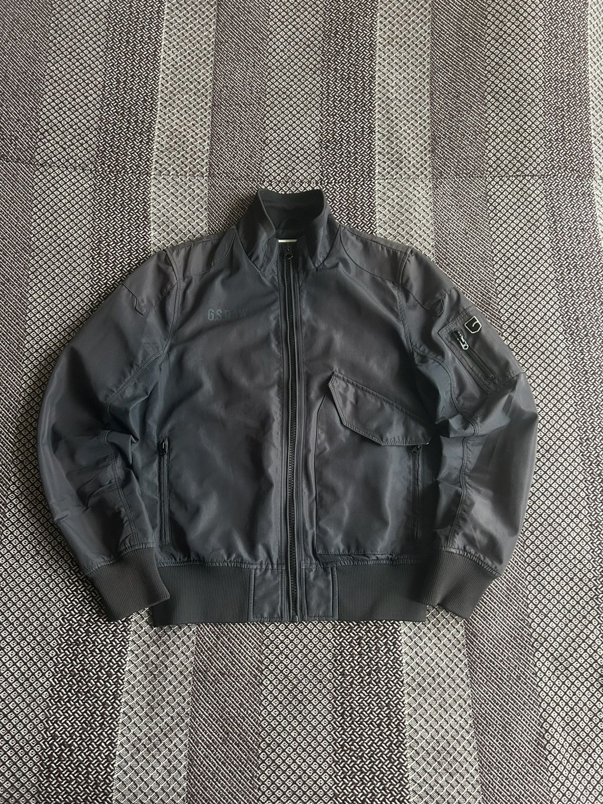 G-Star G-Star Raw Denim Sports Conway Bomber Jacket Faded Size L Size US L / EU 52-54 / 3 - 1 Thumbnail