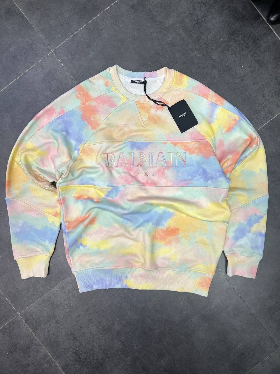 Balmain Balmain sweatshirt big logo cloud print embroidered Size US M / EU 48-50 / 2 - 3 Thumbnail