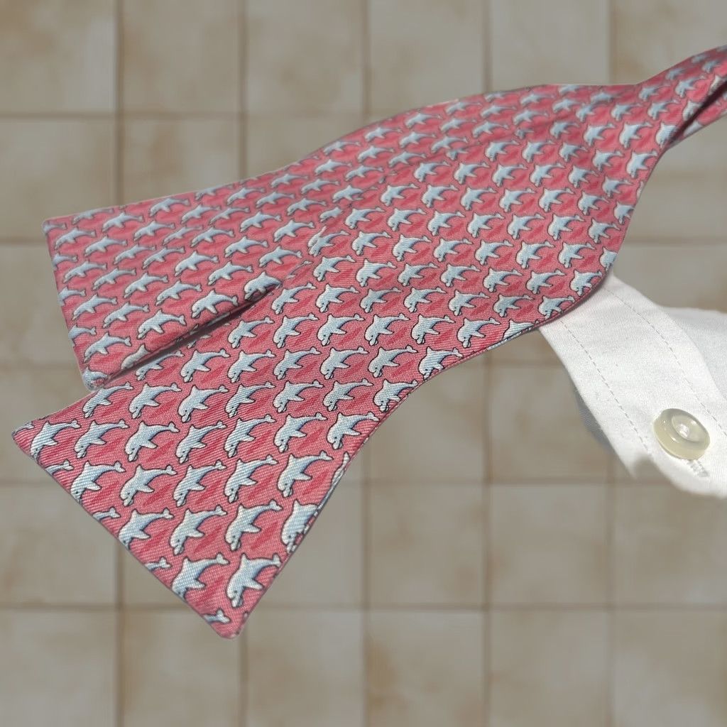 Vineyard Vines VINEYARD VINES Tie Dolphins Multicolor All Over Custom Collection Silk Size ONE SIZE - 1 Thumbnail