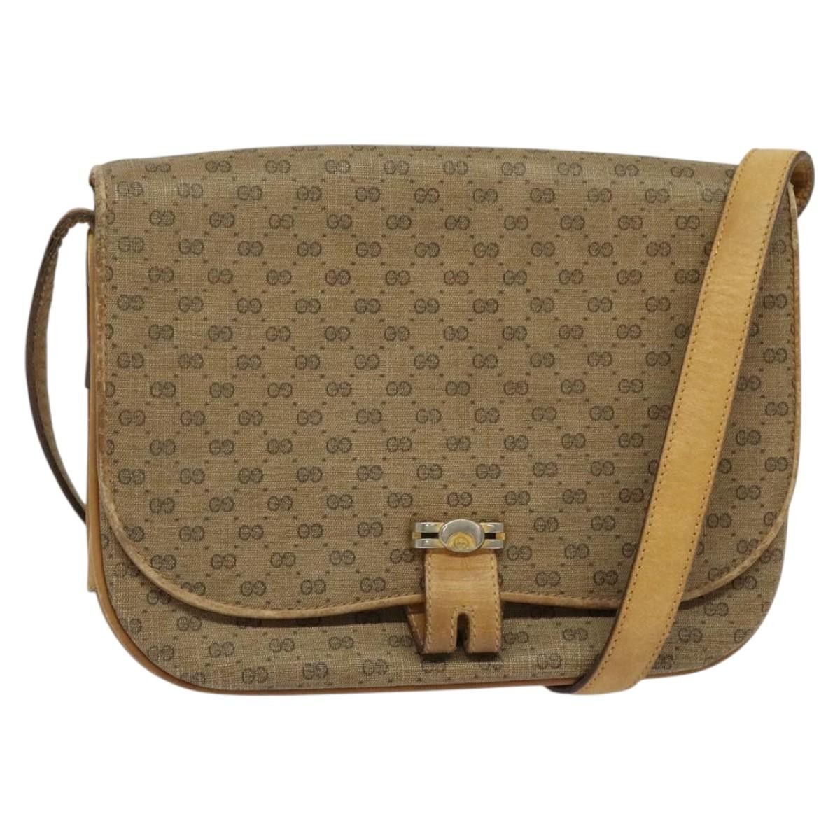 Gucci GUCCI Micro GG Supreme Shoulder Bag Pvc Beige Gold 001 406 Size ONE SIZE - 1 Thumbnail