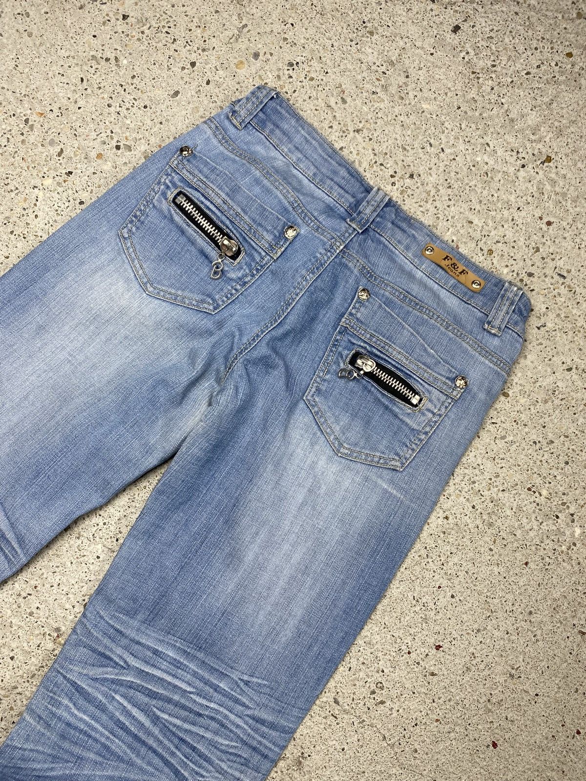 Japanese Brand Vintage japan style bootcut flared jeans metal y2k Size 27" / US 4 / IT 40 - 9 Thumbnail