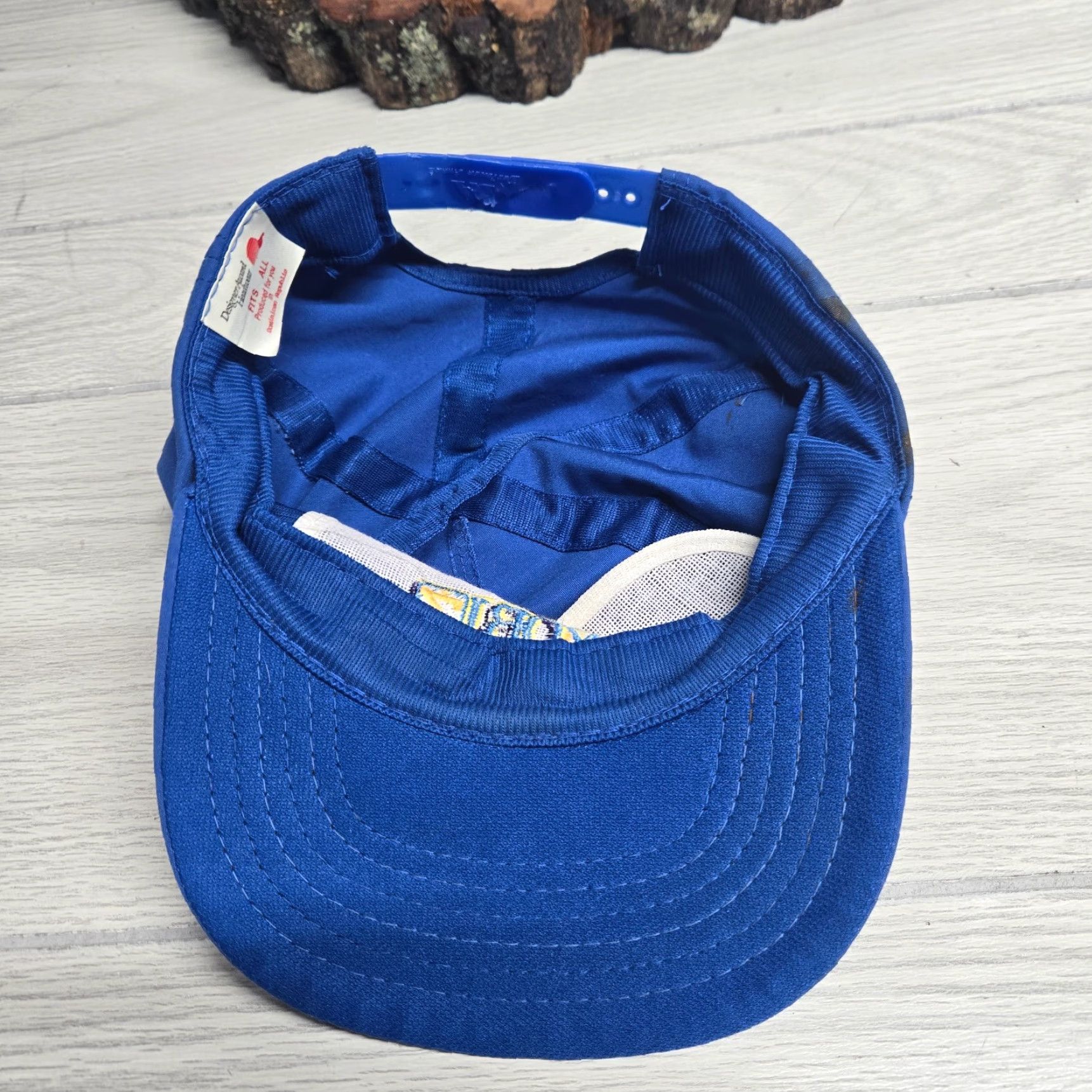 Vintage VINTAGE 1980s Made in USA Roanoke VA WDBJ 7 Trucker Hat Cap Adjustable Blue Men Size ONE SIZE - 5 Thumbnail