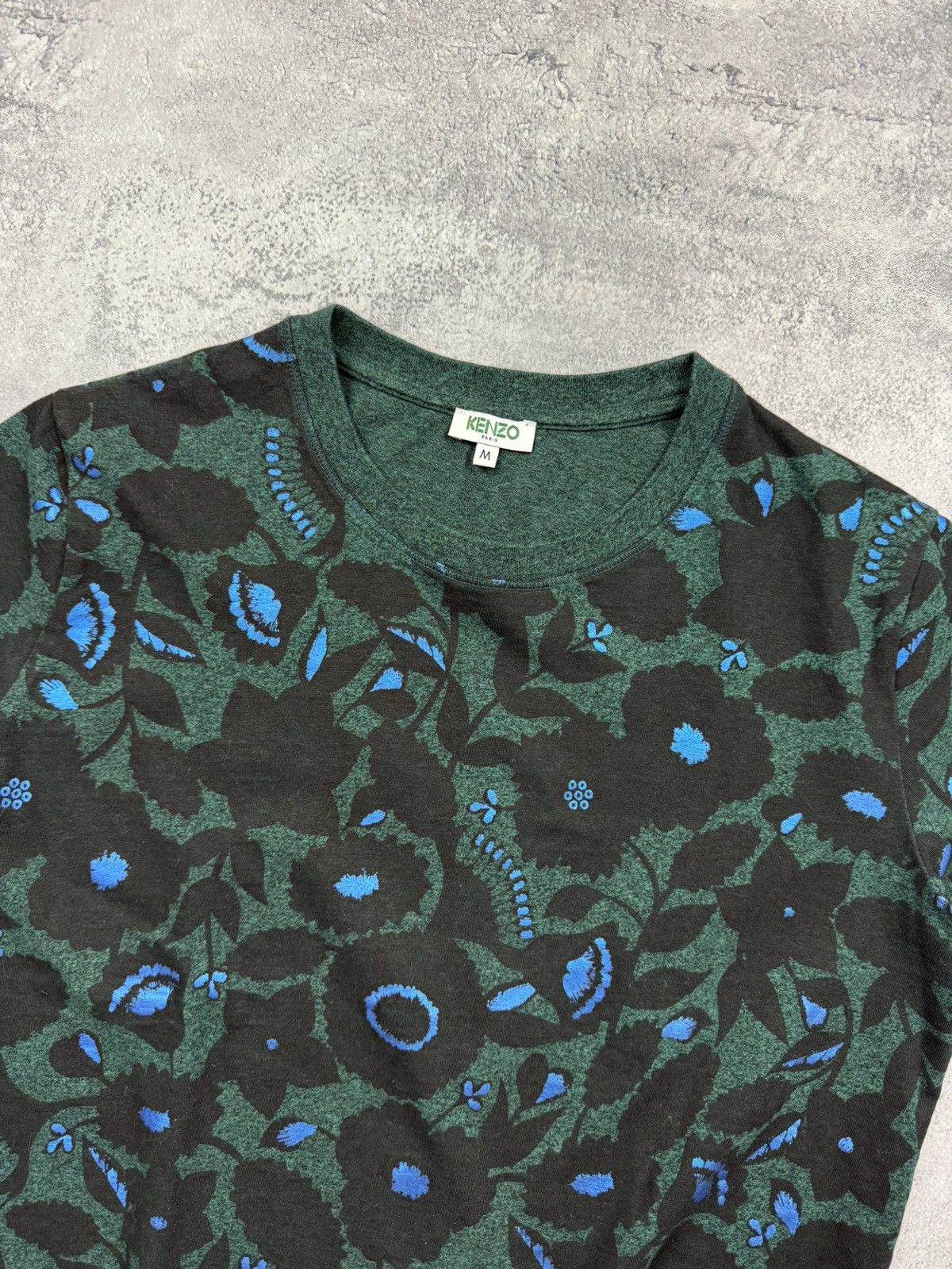 Kenzo Vintage Kenzo All Over Print Flowers T-Shirt Luxury Y2K Tee Size M / US 6-8 / IT 42-44 - 8 Thumbnail