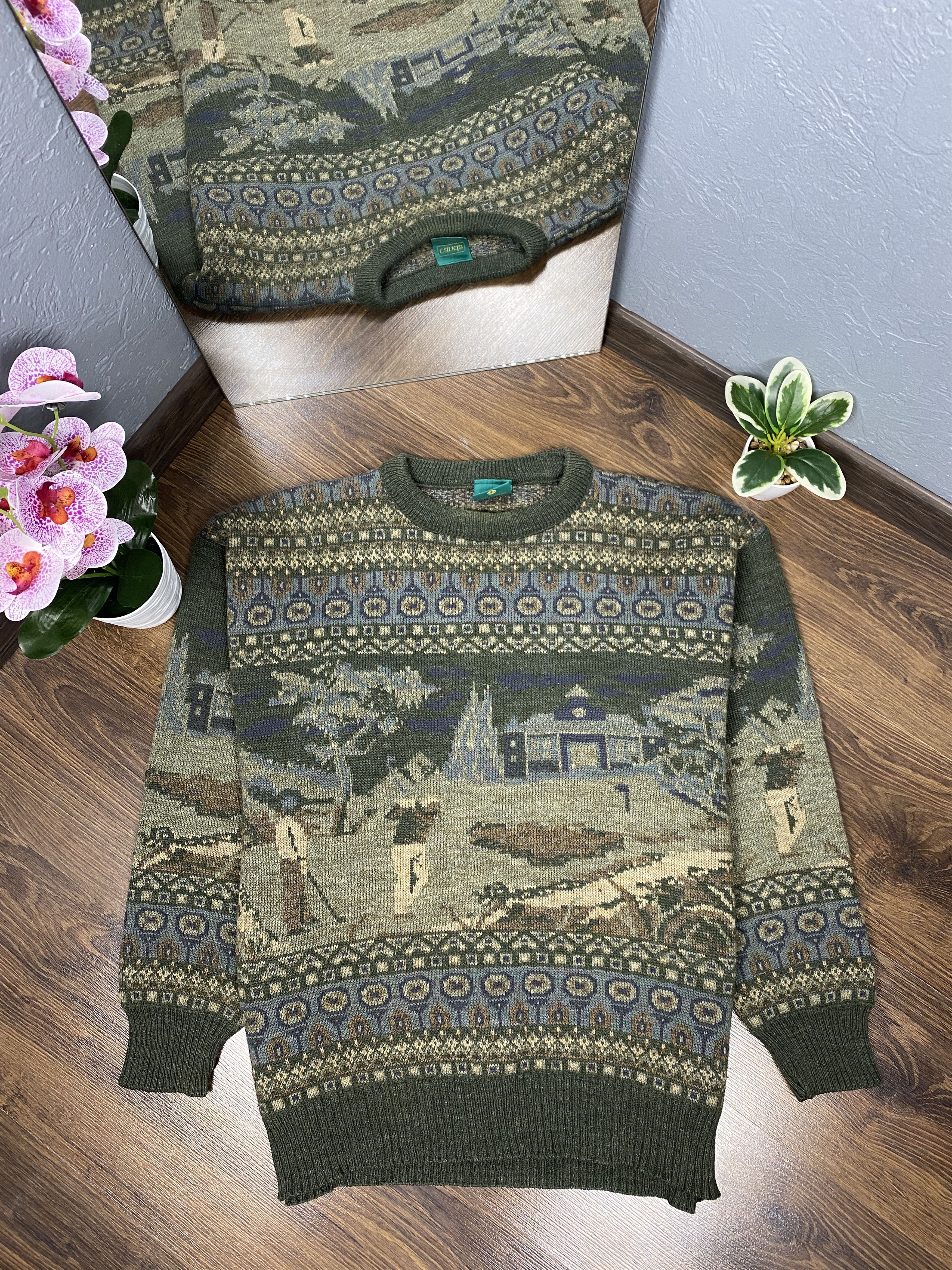 Vintage Vintage knit grandpa sweater golf Size US L / EU 52-54 / 3 - 1 Thumbnail