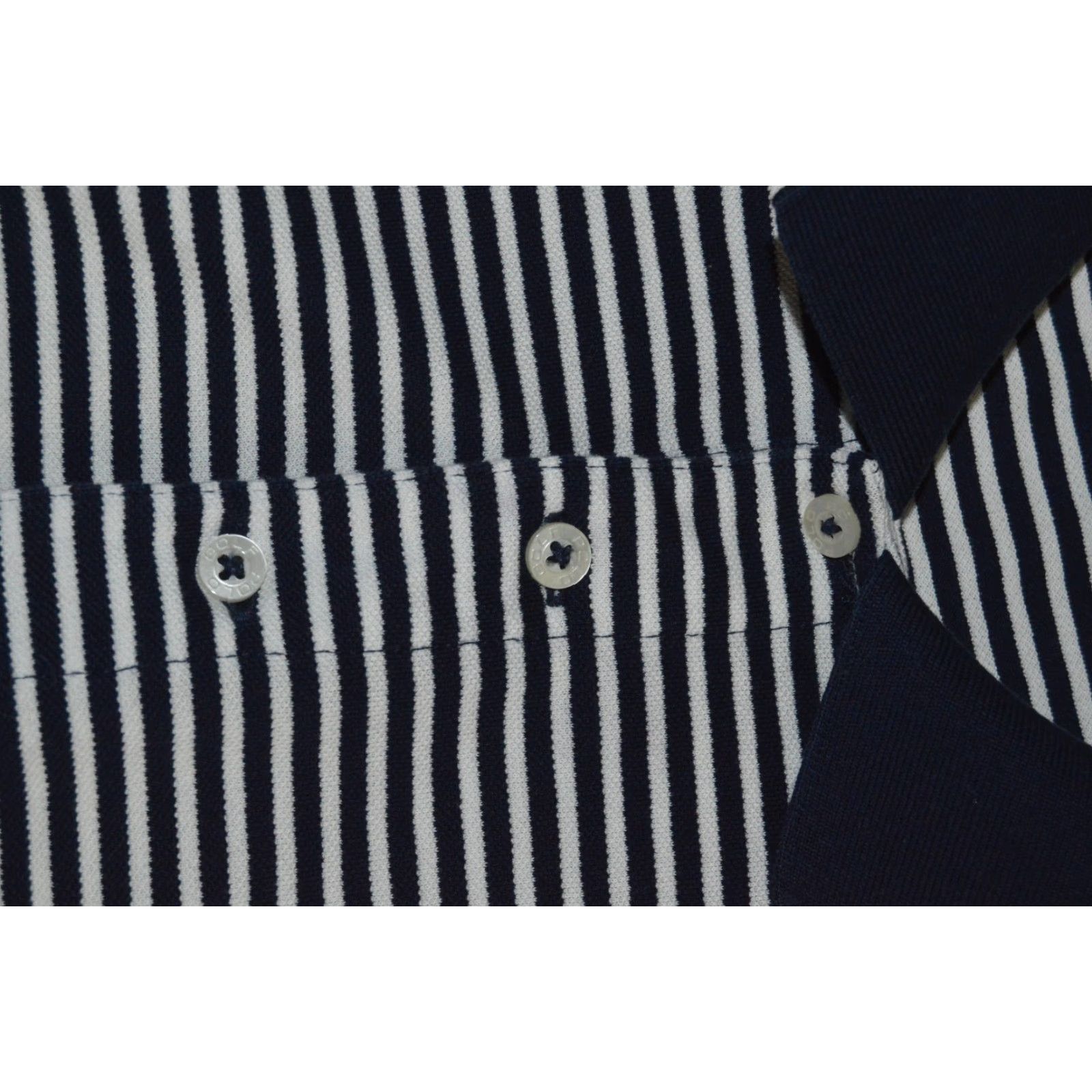 Polo Ralph Lauren VINTAGE Polo Ralph Lauren Polo Shirt Stipe L Cotton Size US L / EU 52-54 / 3 - 4 Thumbnail