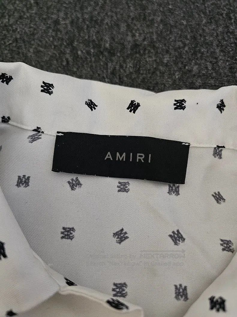 Amiri Amiri Men's Silk Short Sleeve Logo Shirt. Size US M / EU 48-50 / 2 - 3 Thumbnail