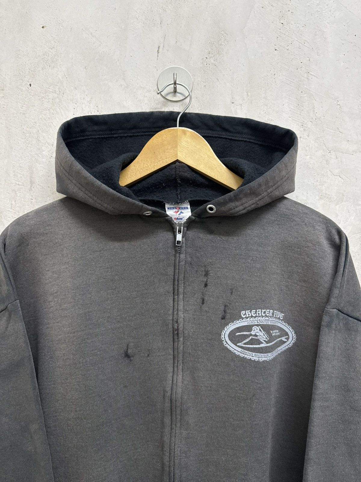 Vintage Sun Faded Skeleton Surf Zip Up Hoodie Size US L / EU 52-54 / 3 - 3 Thumbnail