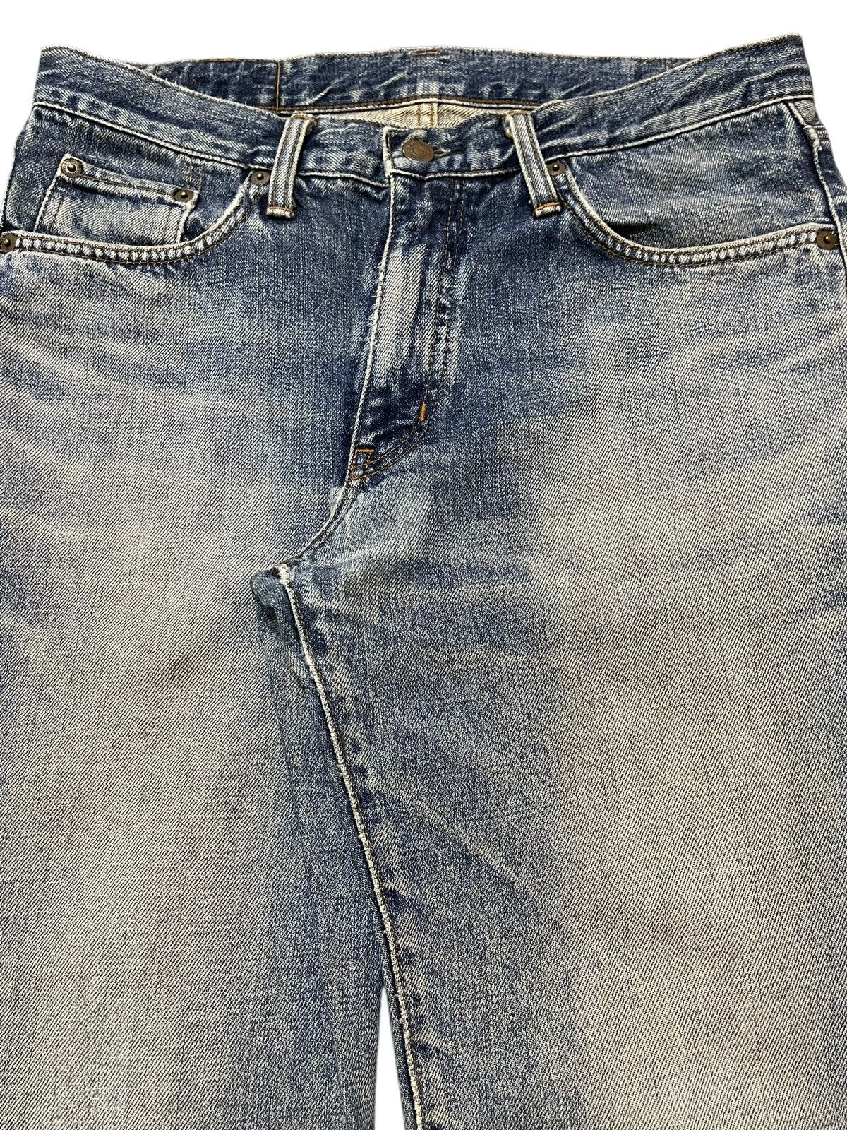 Edwin Vintage Edwin 401 Blue Wash Faded Style Wide Leg Jeans Size US 32 / EU 48 - 4 Thumbnail
