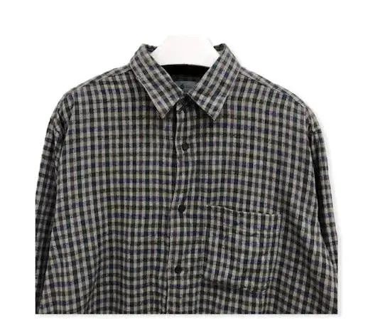 Flannel × Vintage Vintage Deep Basic Plaid Tartan Flannel Shirt 👕 Size US L / EU 52-54 / 3 - 2 Thumbnail