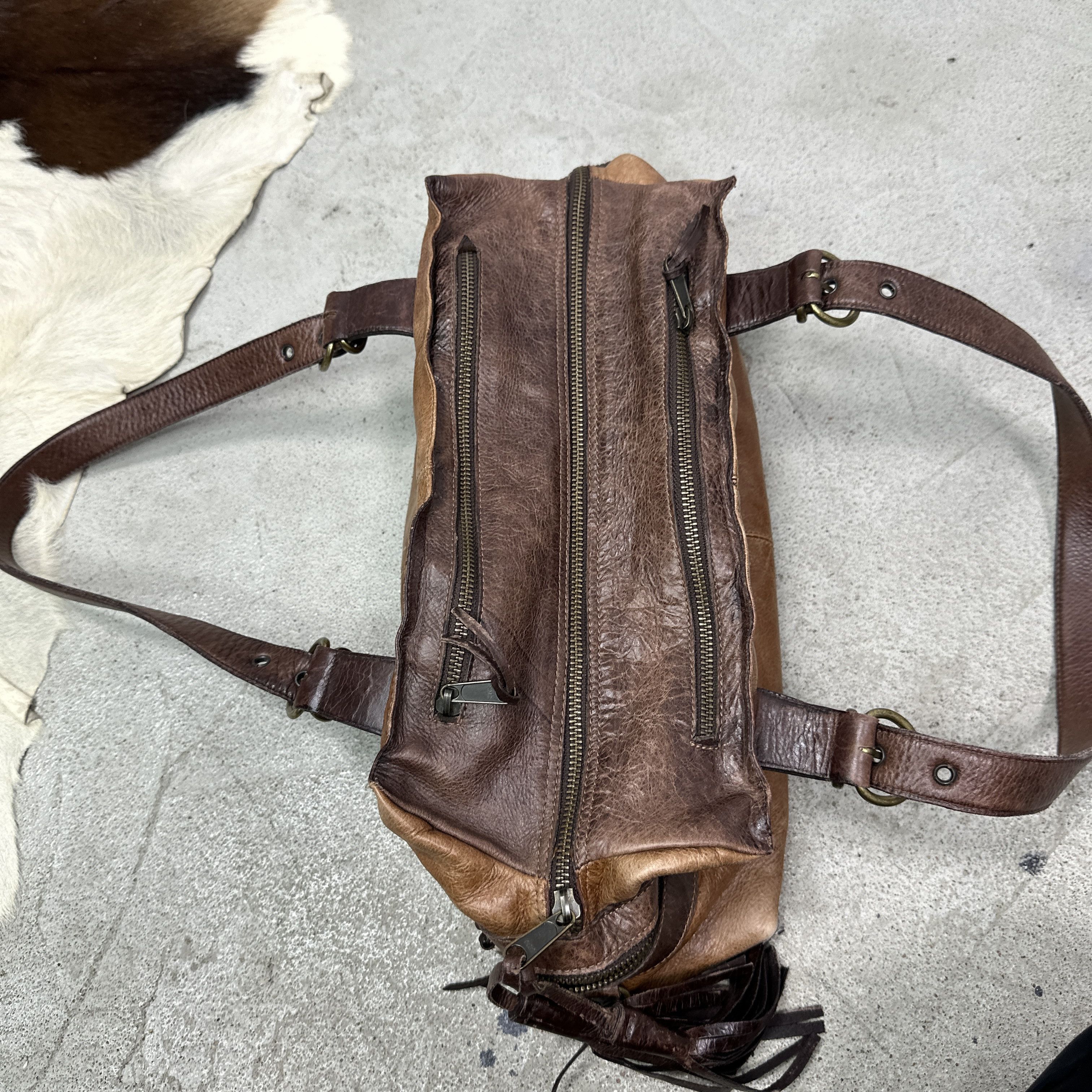 Vintage Vintage Leather Biker Fringles Bag Y2K Size ONE SIZE - 6 Thumbnail
