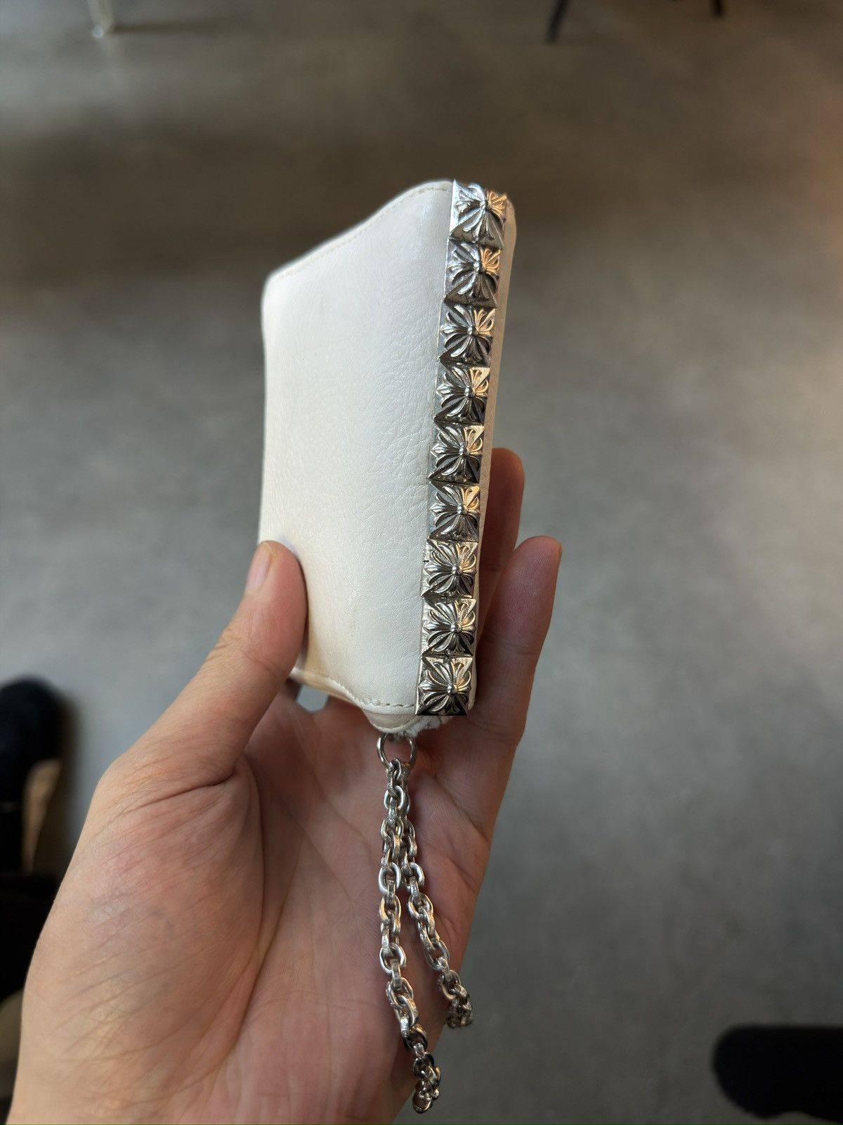 Chrome Hearts RARE! Chrome Hearts 3 Side Zip Pyramid Stud Wallet Size ONE SIZE - 2 Thumbnail