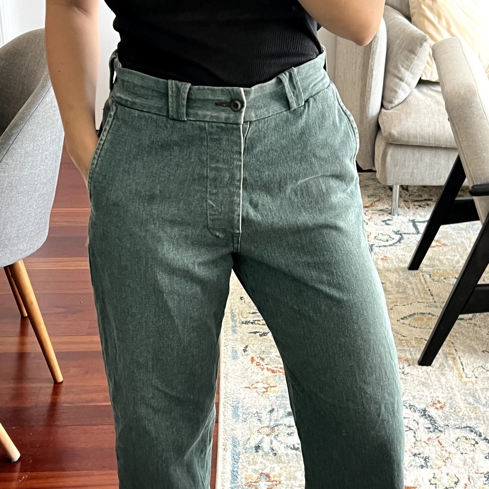 Imogene + Willie Imogene + Willie Kate high rise trousers pants size 27 Size 27" / US 4 / IT 40 - 2 Thumbnail