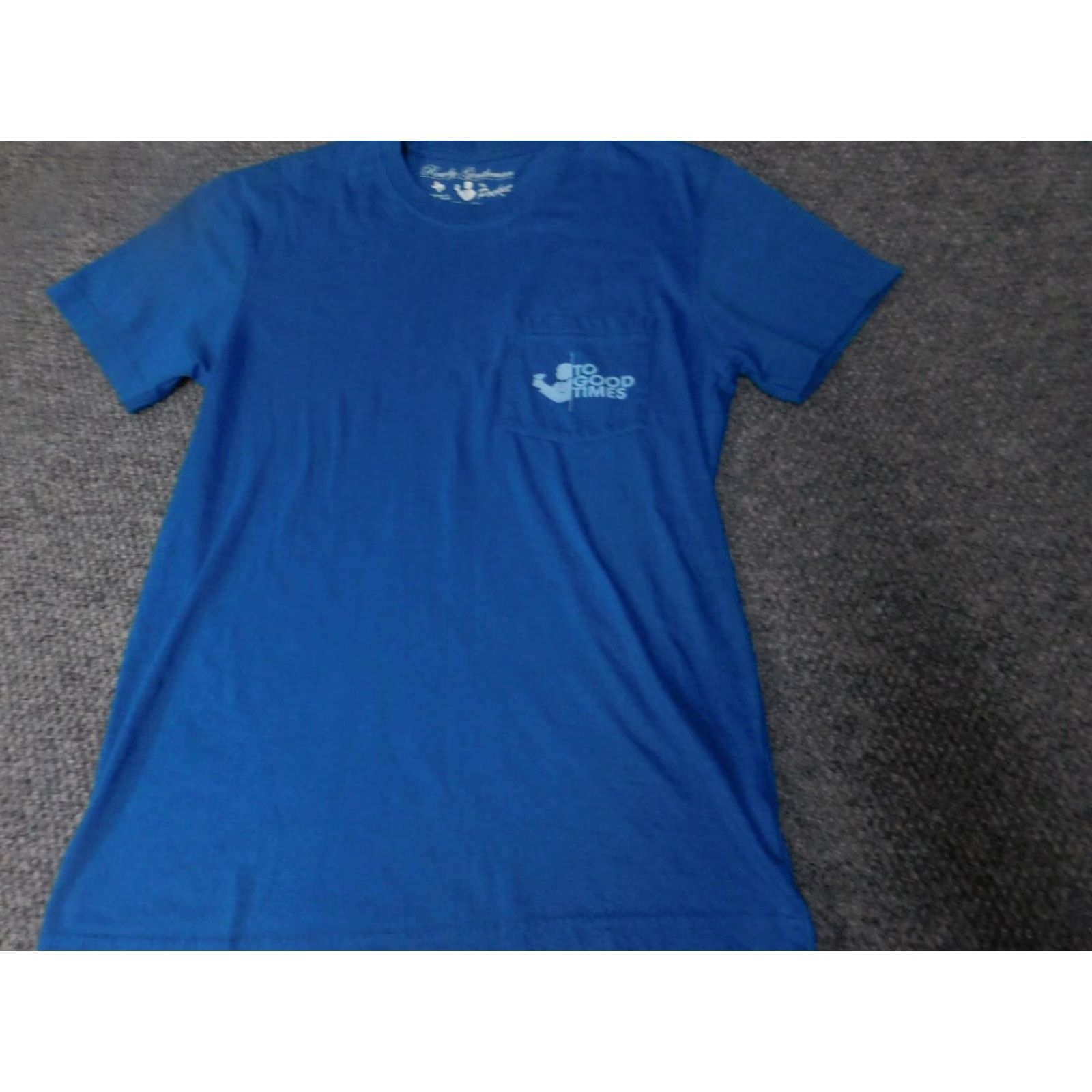 Vintage Rowdy Gentlemen Shirt Small Blue Graphic Men Short Sleeve Crew Neck T-Shirt Logo Cotton Blend Polyester Vintage No Women Mens Size US S / EU 44-46 / 1 - 3 Thumbnail