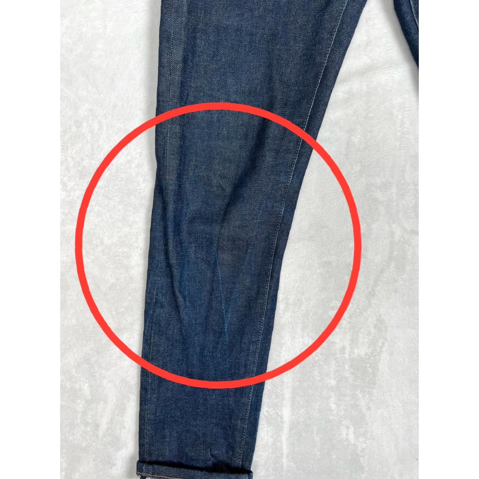 Uniqlo Uniqlo Jeans 30x32 Blue Slim Straight Selvage Stretch Denim Dark Wash Mens Size US 30 / EU 46 - 3 Thumbnail