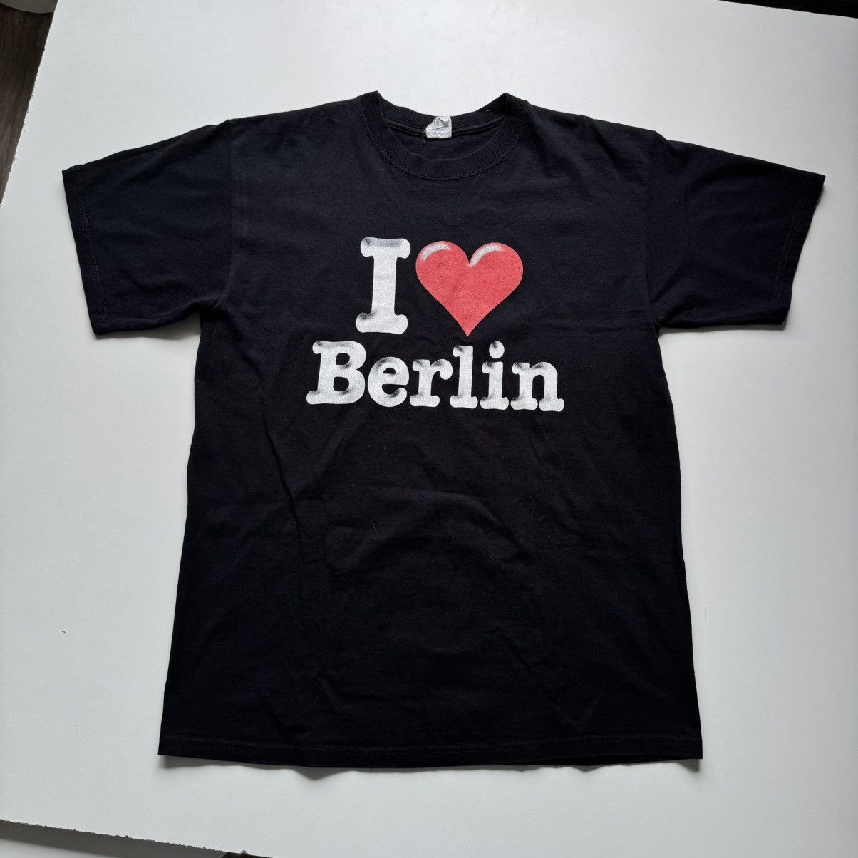 Japanese Brand Y2K I love Berlin Black Tshirt SWAG DRAIN GRUNGE Japanese Size US L / EU 52-54 / 3 - 3 Thumbnail