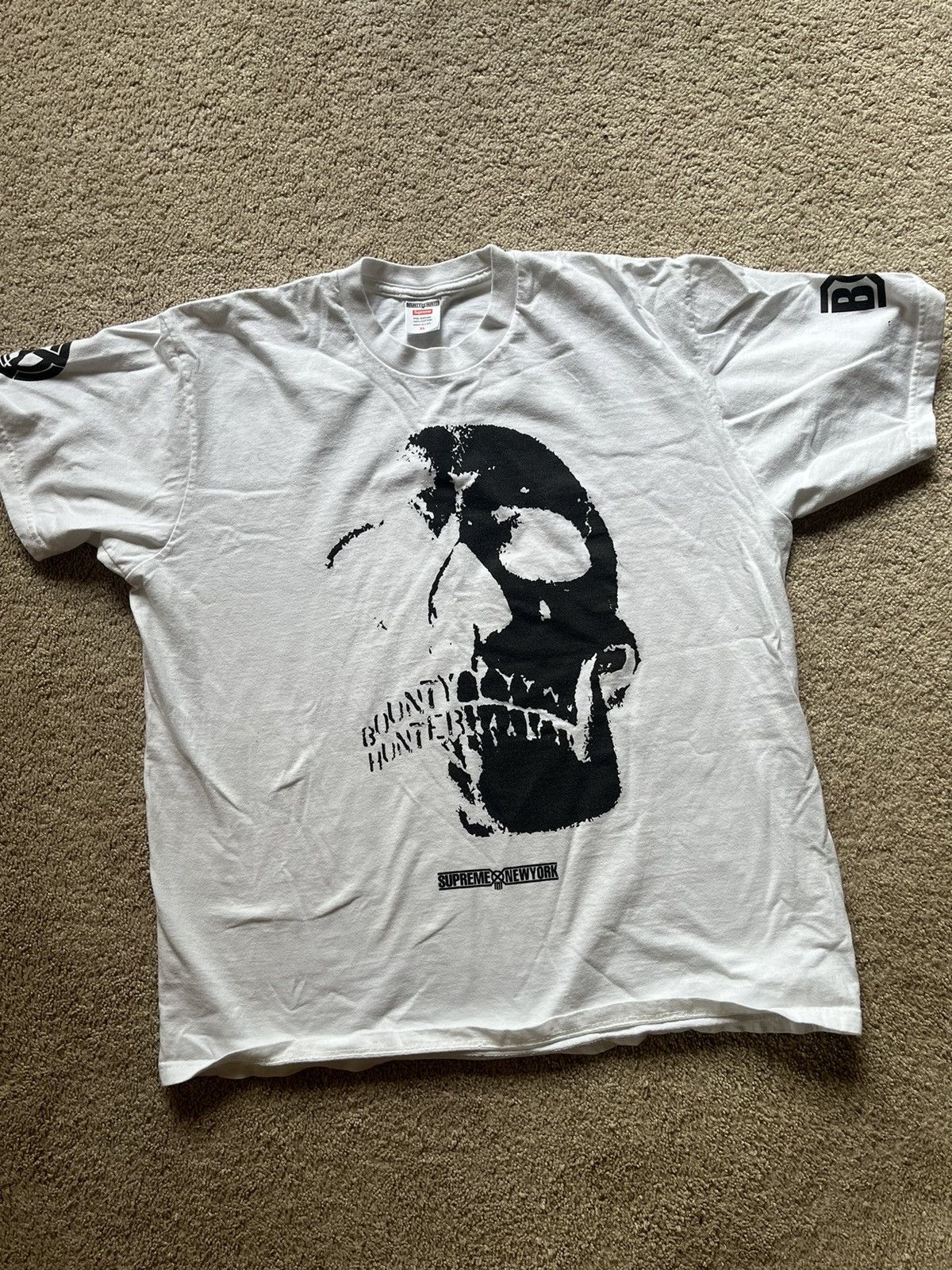 Supreme Supreme X Bounty Hunter Skull Shirt | Grailed