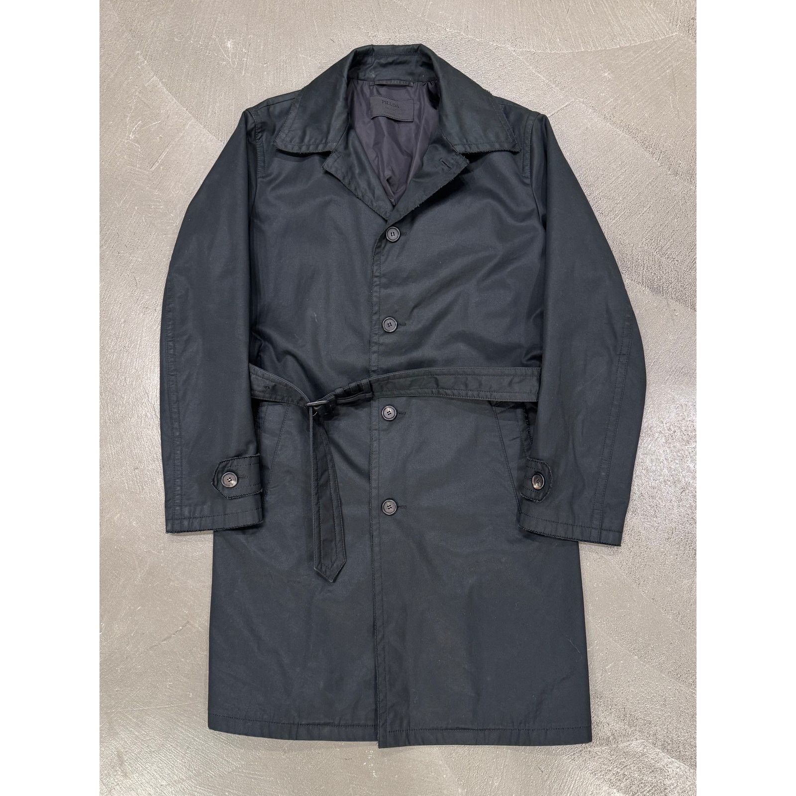 Prada 2010s Prada heavy cotton trench coat Size US M / EU 48-50 / 2 - 1 Thumbnail