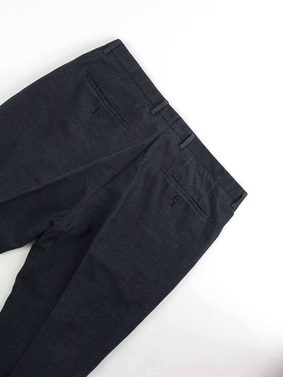Hugo Boss HUGO BOSS Blue silk and cotton pants Size 48R - 6 Thumbnail