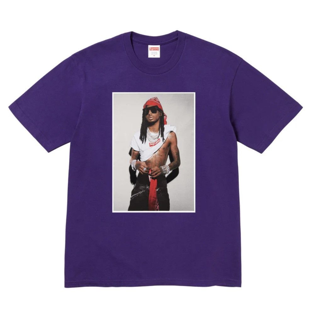 Supreme Playboi carti purple tee Size US L / EU 52-54 / 3 - 1 Thumbnail