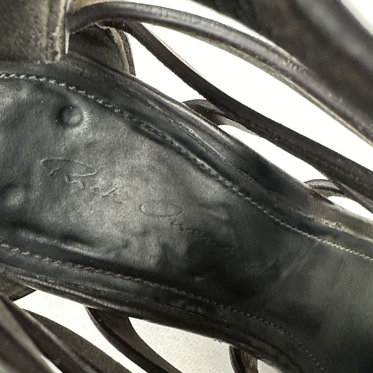 Rick Owens Rick Owens Nautilus Gladiator Cantilevered Leather Sandals Size US 7.5 / IT 37.5 - 5 Thumbnail
