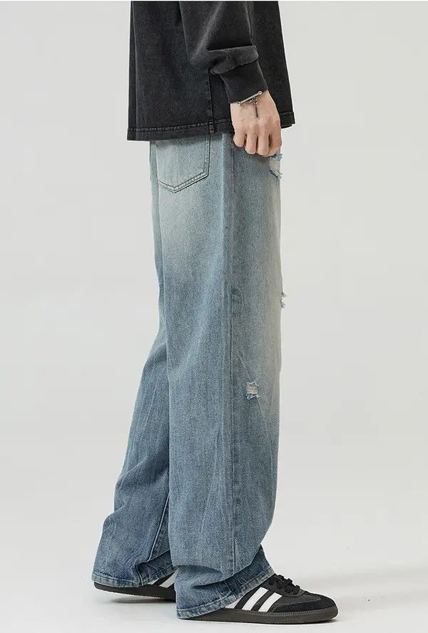 Japanese Brand Hayase x Akai Vintage Street Washed Ripped Casual Jeans Size US 32 / EU 48 - 6 Thumbnail