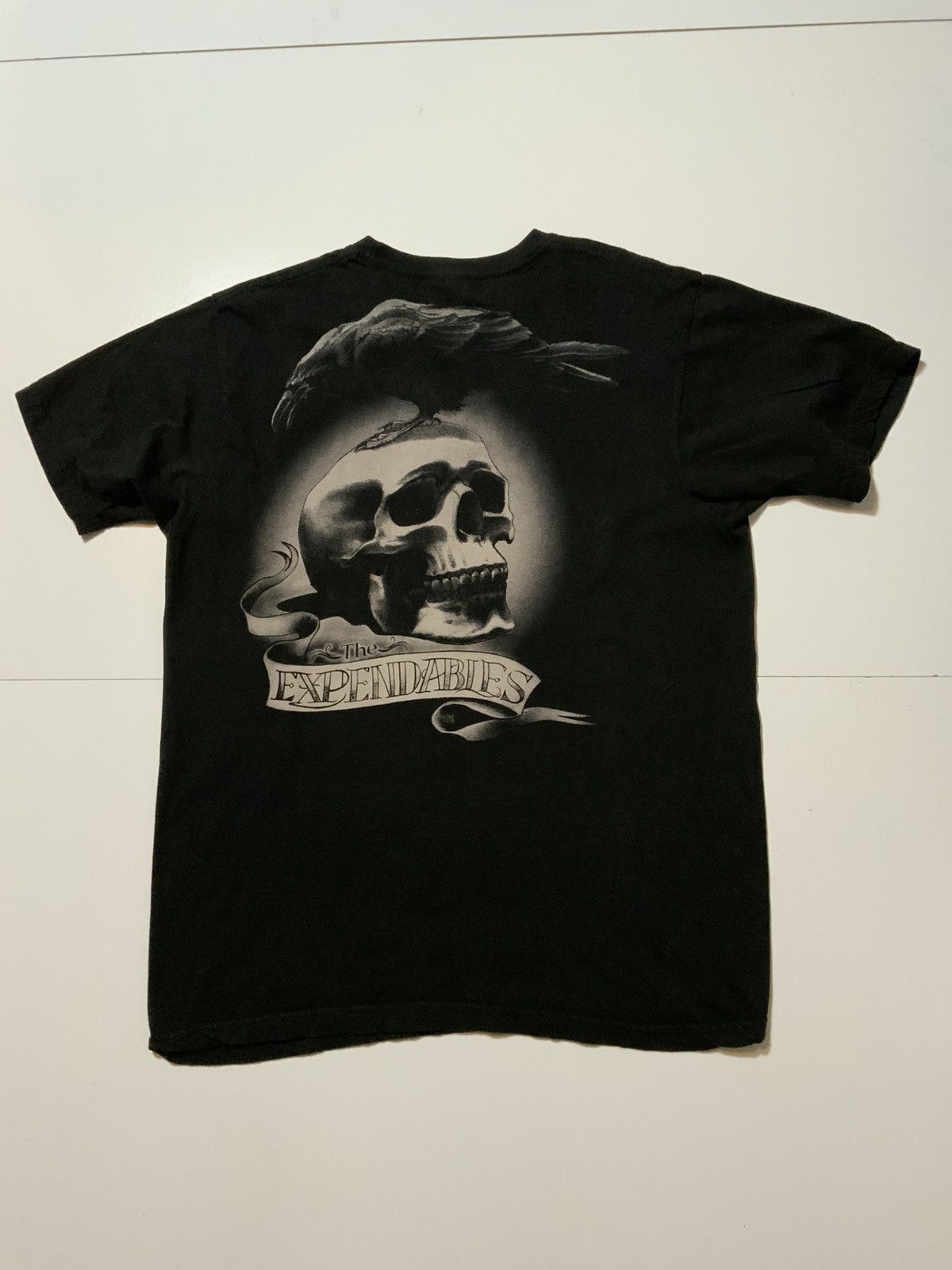 Tultex The Expendables Skull & Crow Movie Film Promo S/S T-Shirt Size US L / EU 52-54 / 3 - 1 Thumbnail