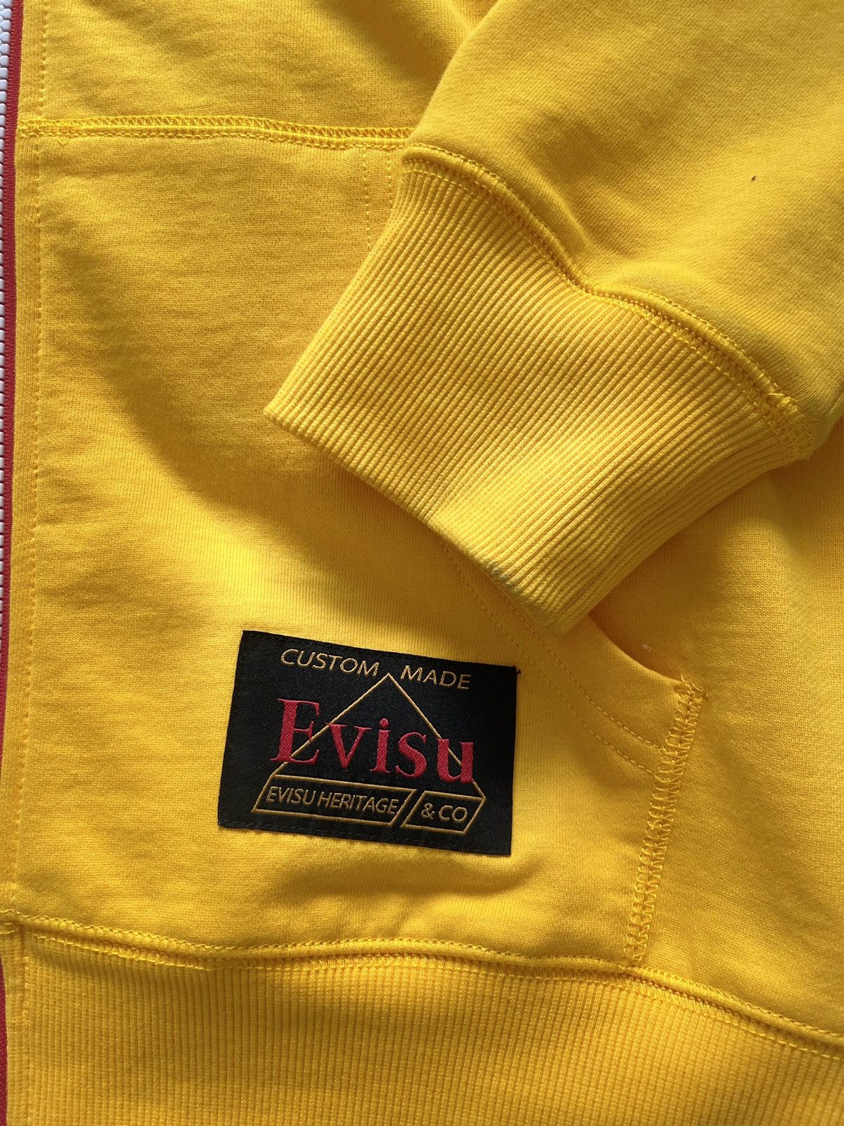 Evisu Evisu Yellow Logo Hoodie size Medium Size US M / EU 48-50 / 2 - 5 Thumbnail