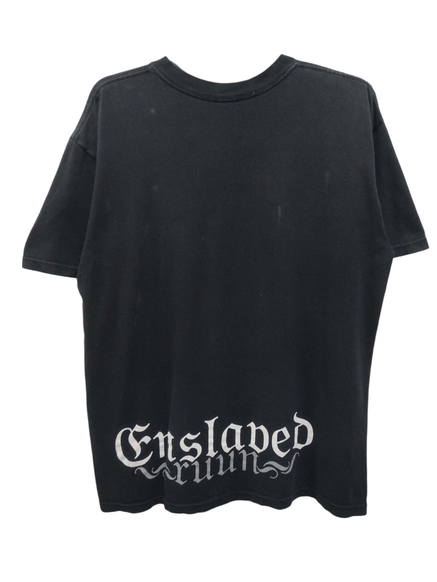Band Tees vintage ENSLAVED RUUN album cover black metal promo tee Size US L / EU 52-54 / 3 - 2 Thumbnail