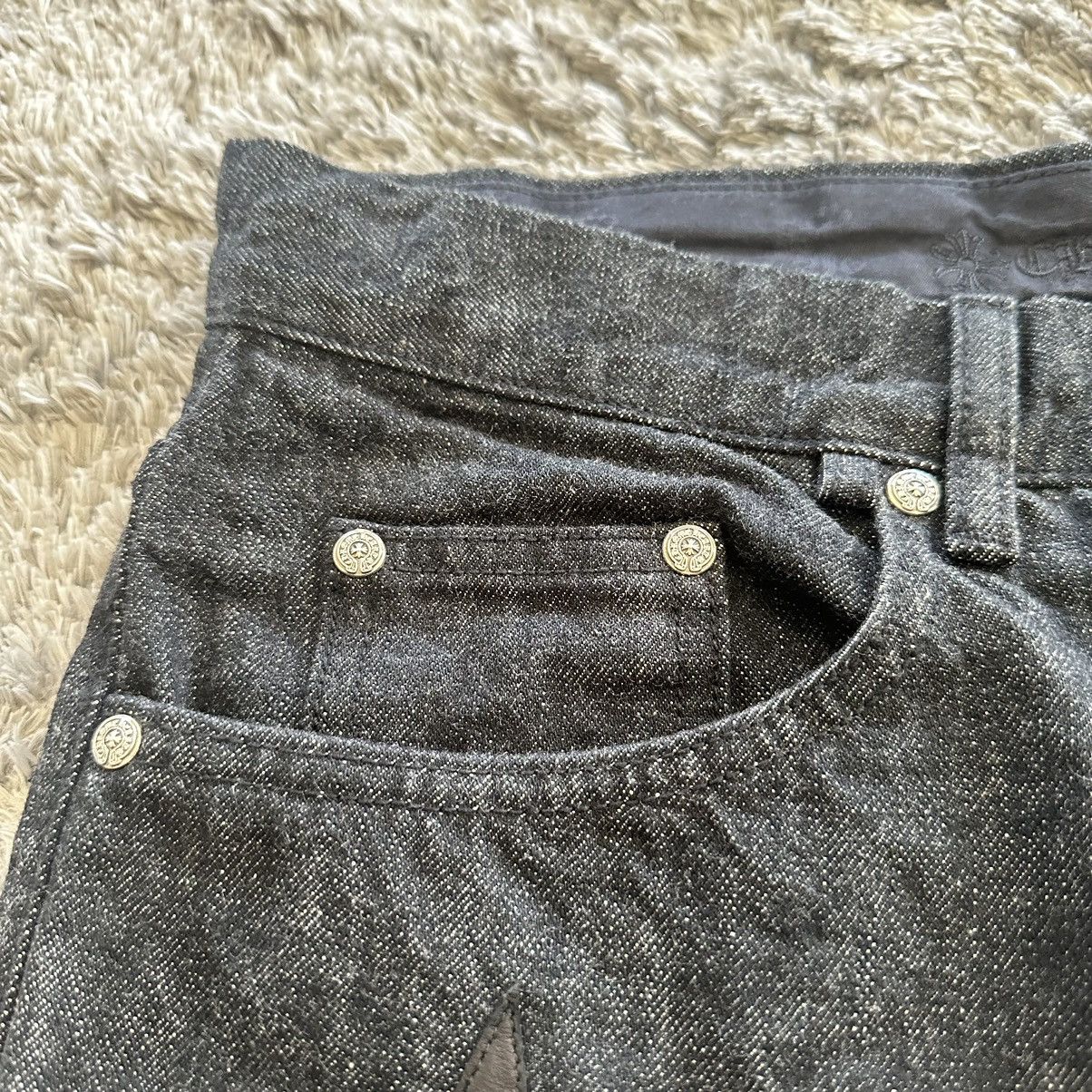 Chrome Hearts Chrome Hearts Black Double Knee Star Patches Denim Size US 36 / EU 52 - 3 Thumbnail