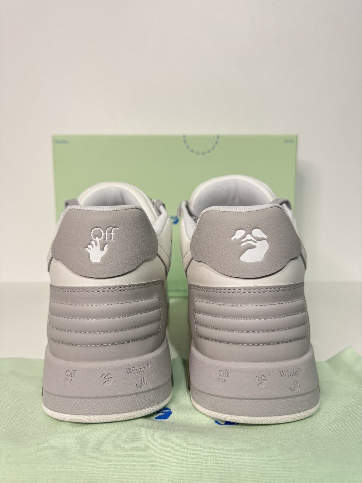 Off-White Off-White Out Of Office Sneakers White/Grey SZ 48 New w/ Box Size US 14 / EU 47 - 4 Thumbnail