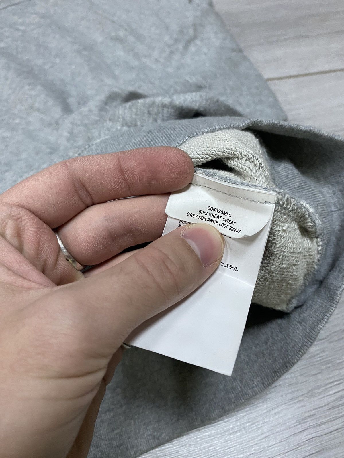 Our Legacy Our Legacy Great Sweat Grey Melange Loop Sweatshirt Size US M / EU 48-50 / 2 - 5 Thumbnail
