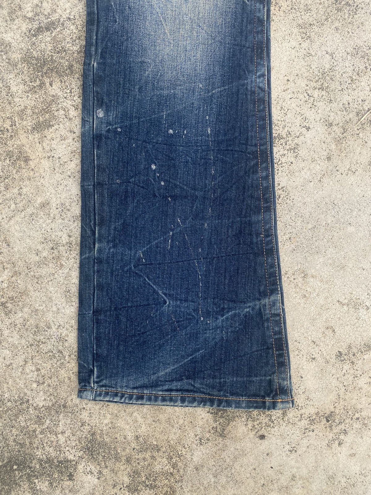 If Six Was Nine × Japanese Brand Flare Jeans Sorridere Distress Clawmark Bootcut Size US 35 - 4 Thumbnail
