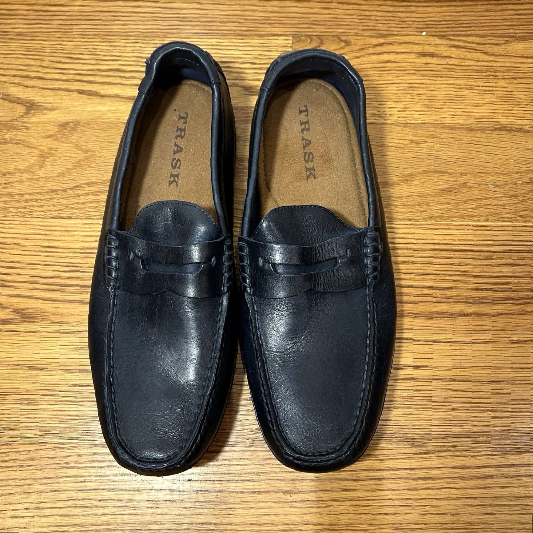 Penn H.S. Trask Dawson Penny Loafers Size 9.5 Blue Casual Slip-On Mens Size US 9.5 / EU 42-43 - 2 Thumbnail