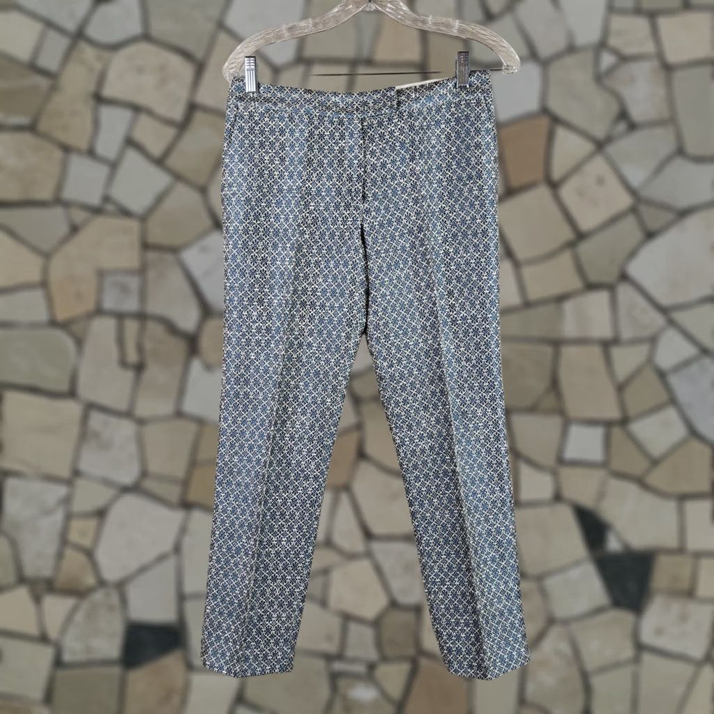 Joseph Joseph Dress Pants Women Jacquard Size 36 Multicolor Linen Acetate Acrylic Nylon Polyester Regular Inseam 26" Waist 28" Size 25" / US 0 / IT 36 - 1 Thumbnail