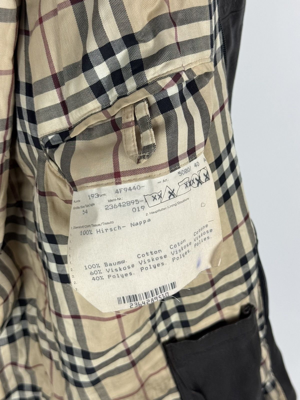 Burberry Vintage Distressed Burberry London Leather Coat Brown Jacket Size US L / EU 52-54 / 3 - 25 Thumbnail