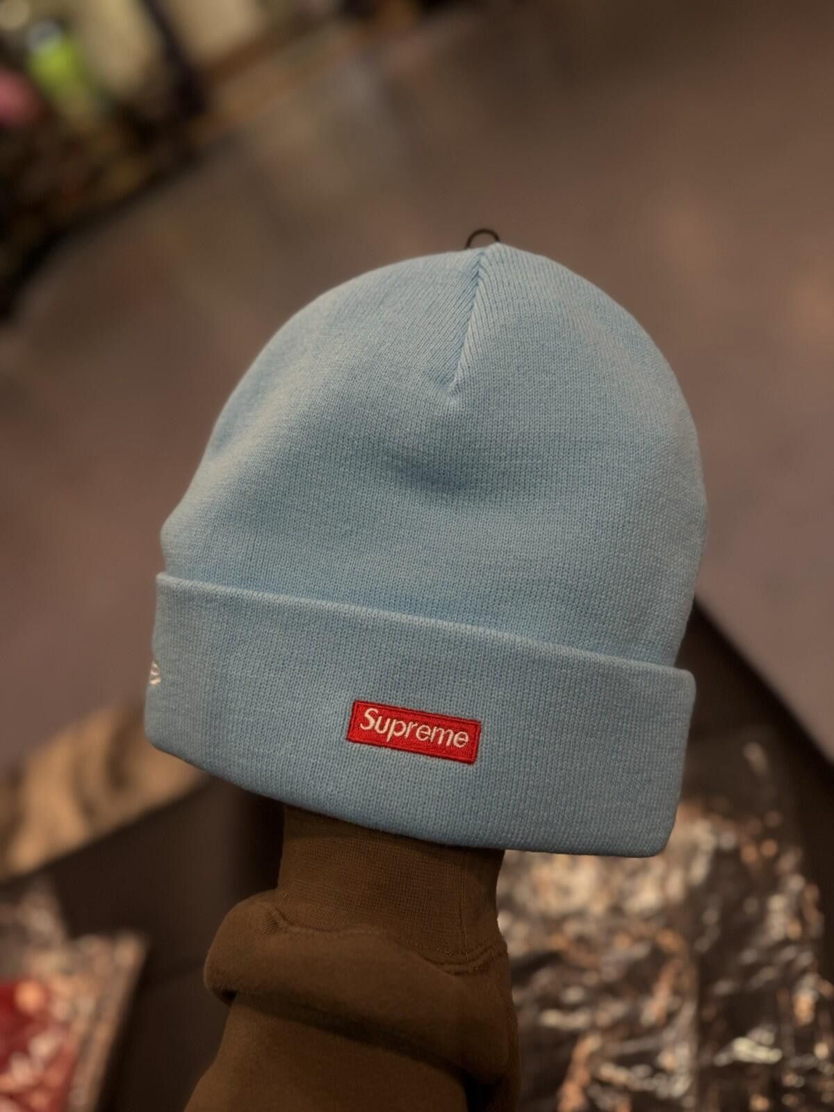 Supreme Supreme New Era Devil S Logo Beanie - Blue - Brand New Size ONE SIZE - 2 Thumbnail