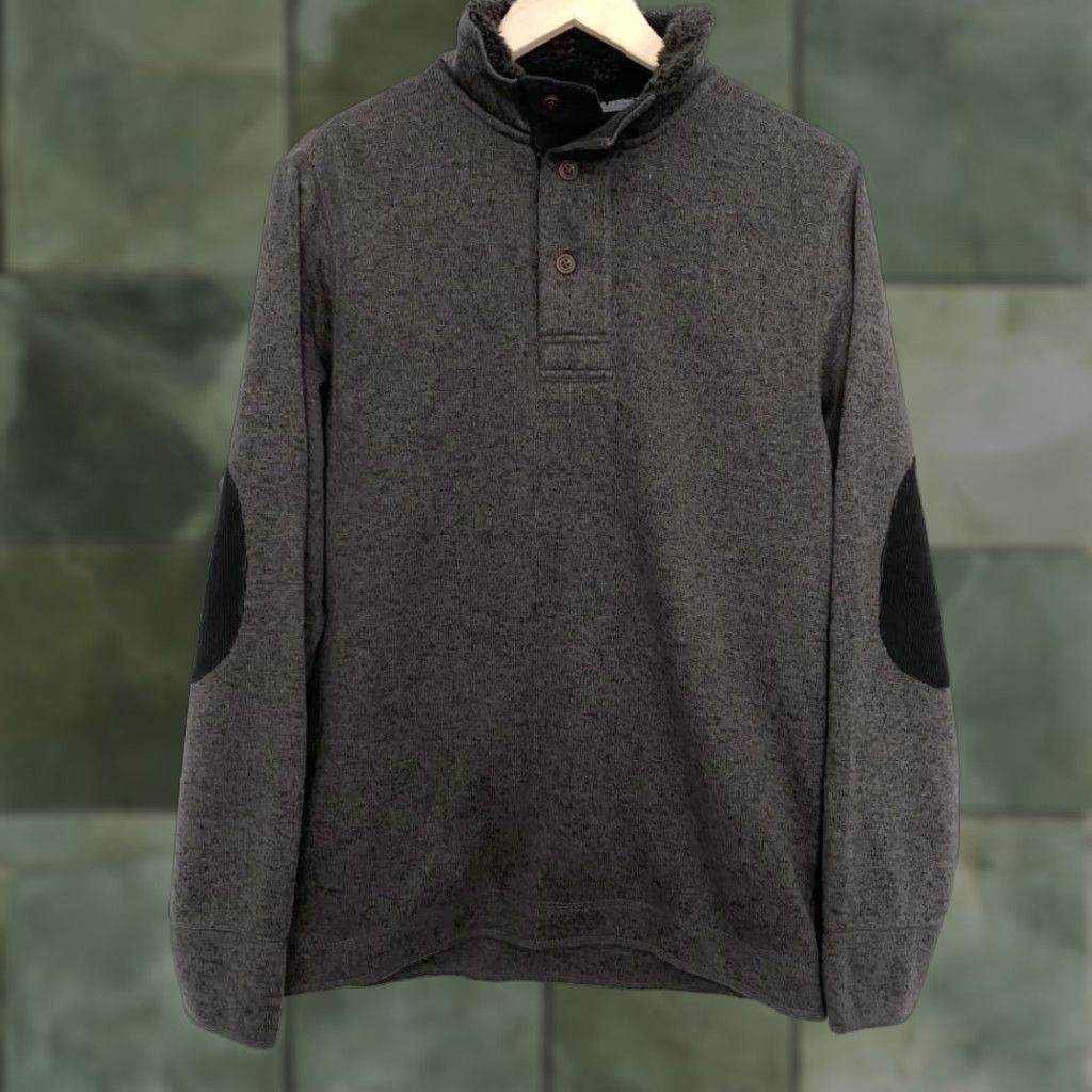 Weatherproof Original Weatherproof Womens Gray Jacket M Medium Elbow Patch Knit Pullover Size M / US 6-8 / IT 42-44 - 1 Thumbnail