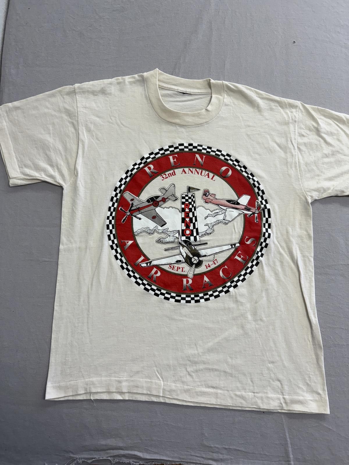 Vintage Reno Nevada T-shirt Reno Air Races 32nd Annual 1995