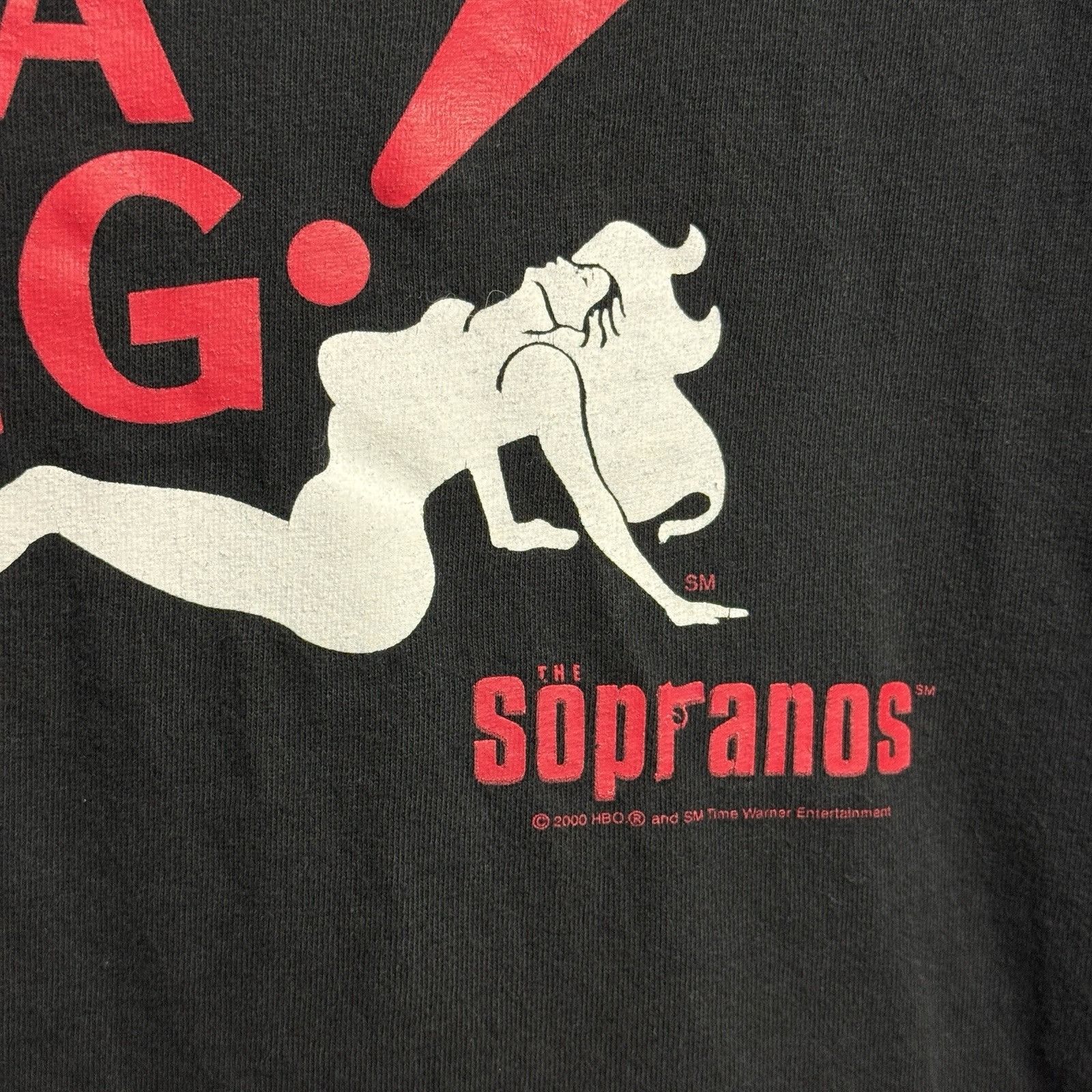 Vintage Vintage Sopranos Bada Bing! Shirt Mens XL Black Satin Dolls Size US XL / EU 56 / 4 - 5 Thumbnail