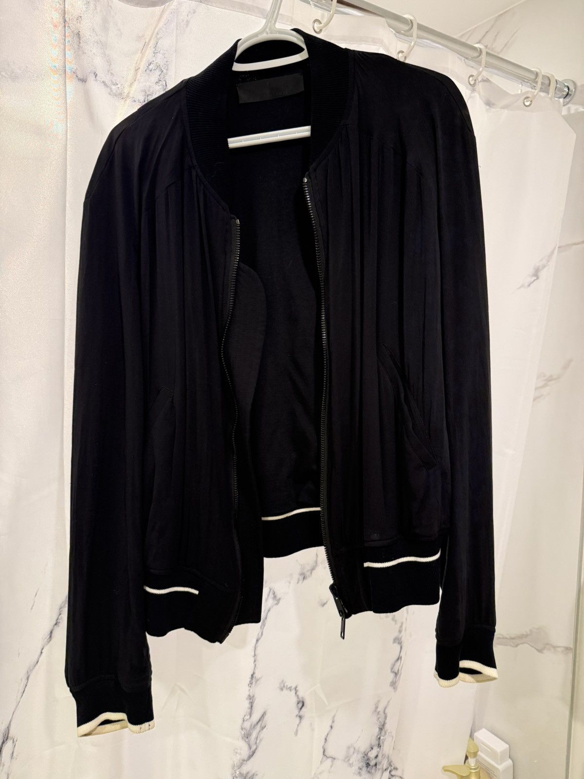 Haider Ackermann Haider Ackermann Black Silk Bomber Size US M / EU 48-50 / 2 - 5 Thumbnail