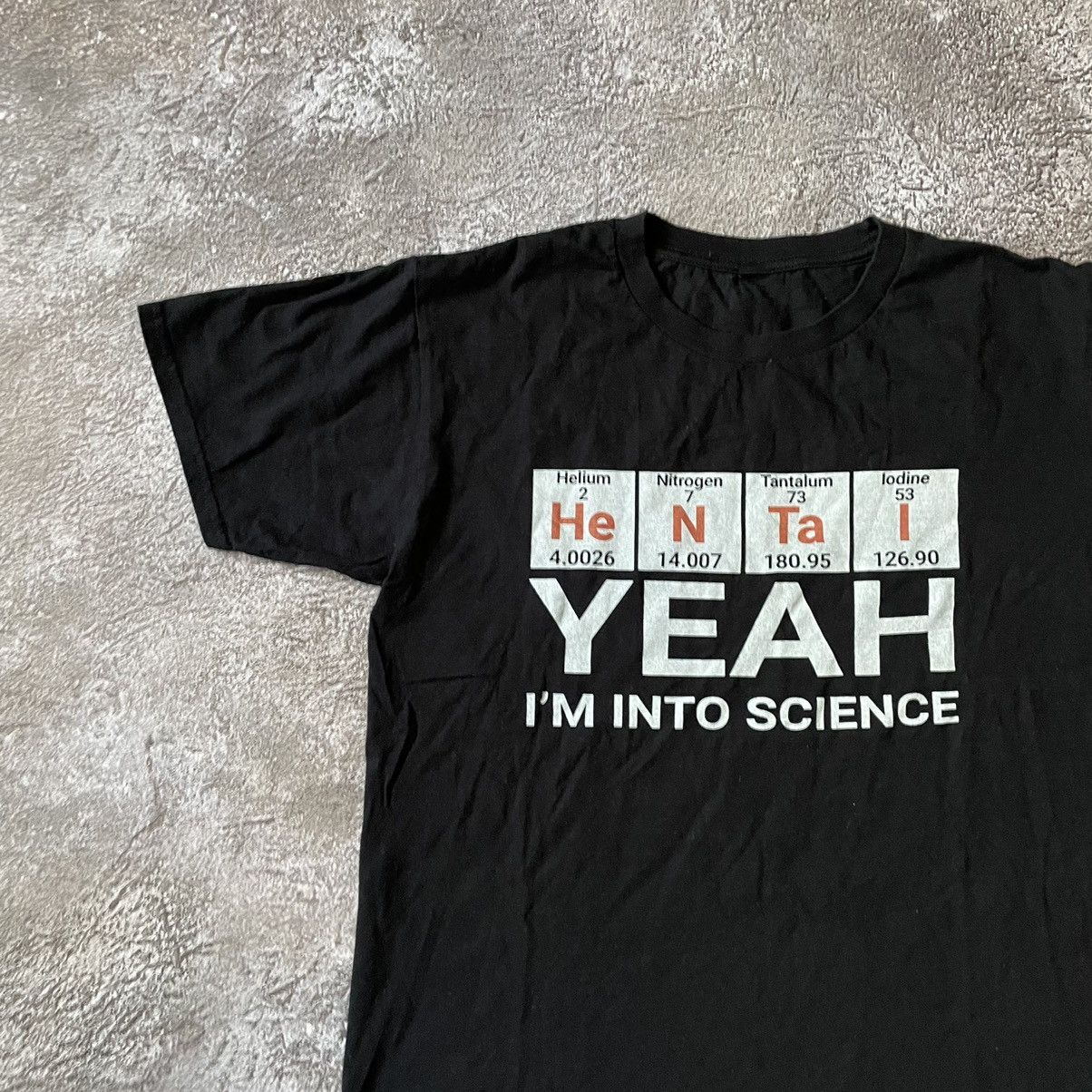 Vintage Vintage Y2K Graphic Tee Science Print Streetwear Black M Size US M / EU 48-50 / 2 - 5 Thumbnail